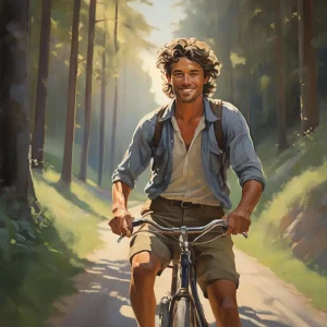 Menschen in Bewegung. I want to ride my bicycle