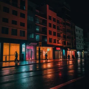 Street photography in der Nacht