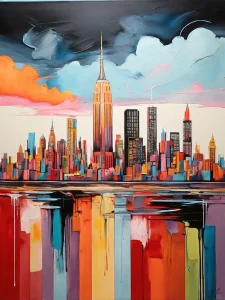 In der City. Skyline von New York, Leonardo