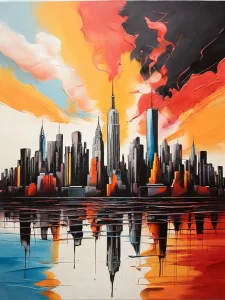 In der City. Skyline von New York, Leonardo