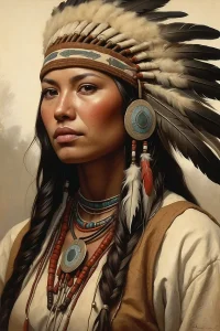 Menschen real. Native American Woman