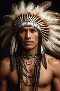 Menschen real. Native American