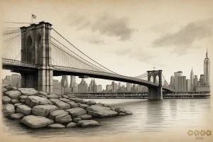 Illustrationen. Brooklyn Bridge