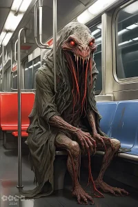 Gruselkabinett. Monster in der U-Bahn.