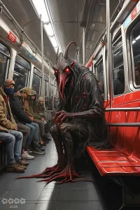 Gruselkabinett. Monster in der U-Bahn.