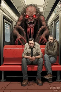 Gruselkabinett. Monster in der U-Bahn.