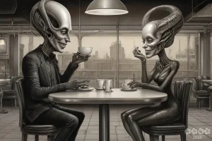 Fantasy. H.R. Giger – Aliens im Café