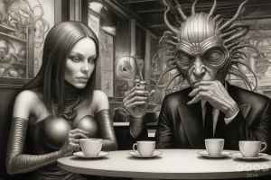 Fantasy. H.R. Giger – Aliens im Café