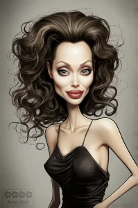 Karikatur Angelina Jolie