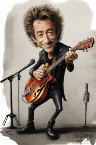 Karikaturen Prominente. Peter Maffay