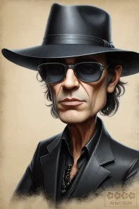 Karikatur Udo Lindenberg