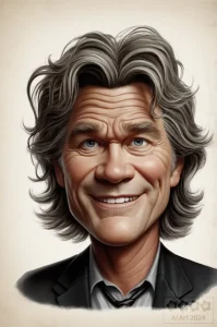 Karikaturen Prominente. Kurt Russel