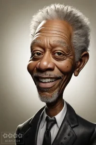 Karikatur Morgan Freeman