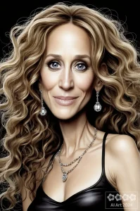 Karikaturen Prominente. Sarah Jessica Parker