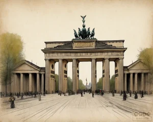 In der City. Brandenburger Tor, Berlin