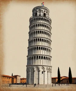Schiefer Turm von Pisa, Italien